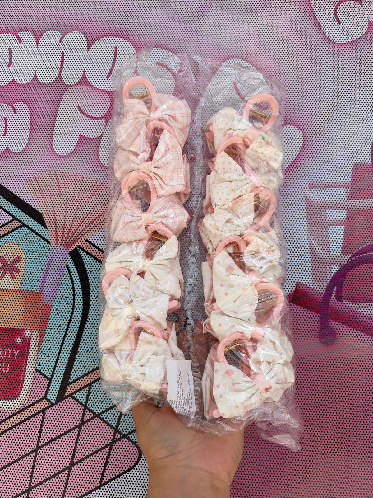 Pinza Moño Rosa
