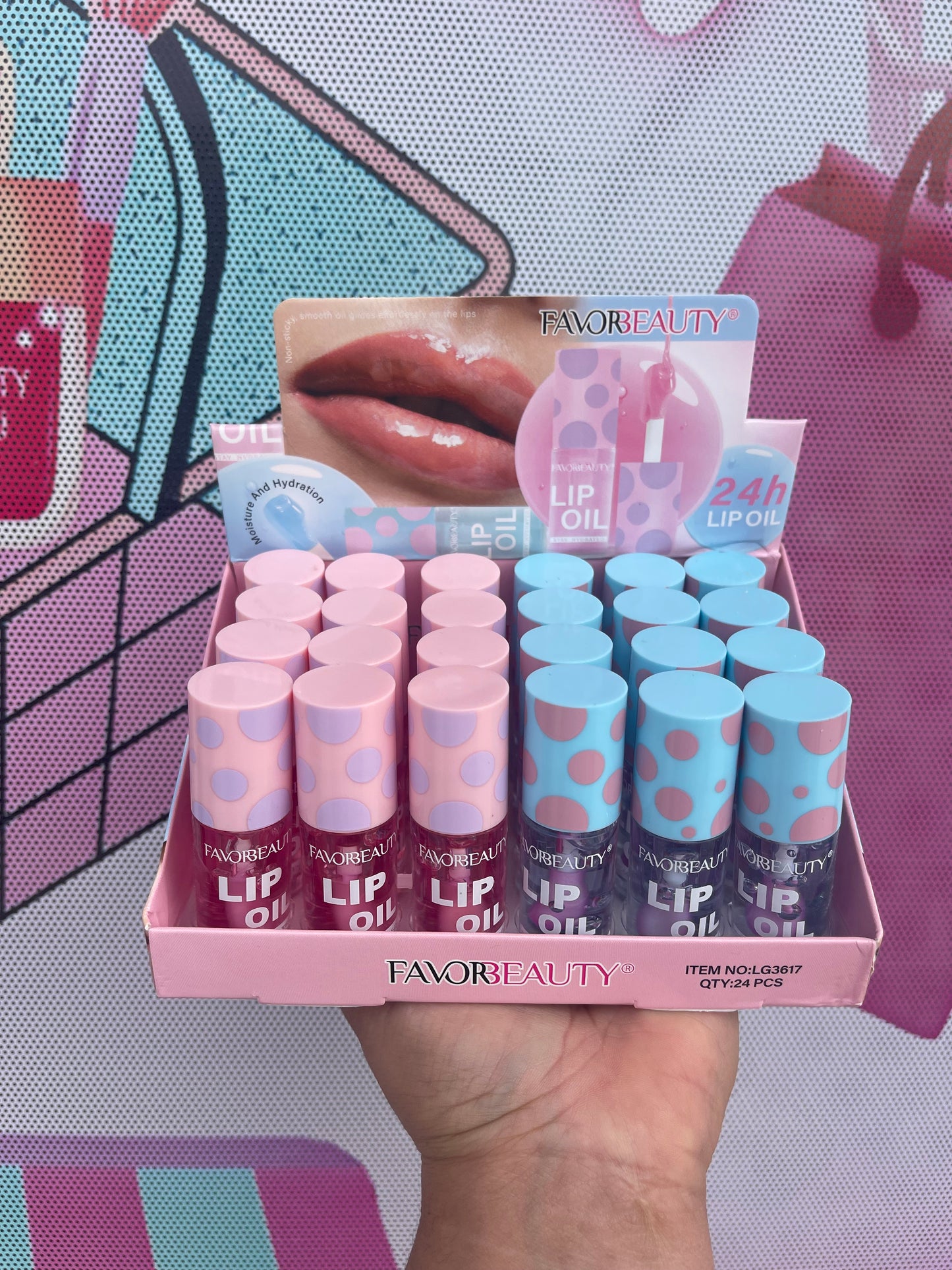 Gloss Rosa/Azul